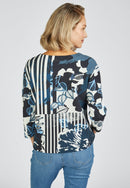 Indigo Love Print T-Shirt - Marine