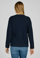 Indigo Love Zipped Cardigan - Marine