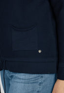 Indigo Love Zipped Cardigan - Marine