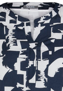 Rabe Street Cafe Print Dress - Marine