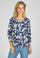 STREET CAFE T SHIRT - Marine