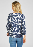 STREET CAFE T SHIRT - Marine