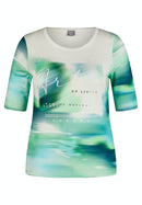 Street Cafe Print T-Shirt - Toumaline