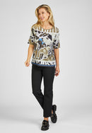 Herbal Garden Print T-Shirt - Eukalyptus