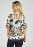 Herbal Garden Print T-Shirt - Eukalyptus