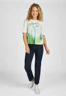 Street Café Short Sleeve T-Shirt - Nature