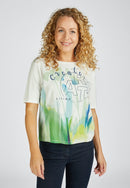 Street Café Short Sleeve T-Shirt - Nature