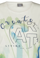 Street Café Short Sleeve T-Shirt - Nature