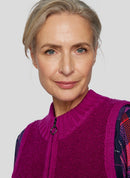 Power Spirit Knitted Gilet - Wildberry