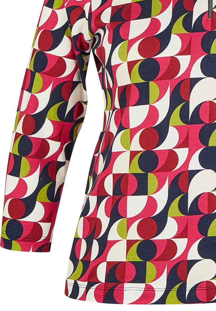 Autumn Leaves Print T-Shirt - Ruby