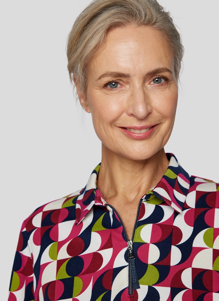 Autumn Leaves Print T-Shirt - Ruby