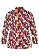 Autumn Leaves Print T-Shirt - Ruby