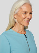 ZIP JACKET - Peacock Blue