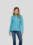 Natural Glow Ribbed Cardigan - Peacock Blue