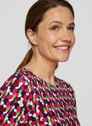 Autumn Leaves Print T-Shirt - Marine