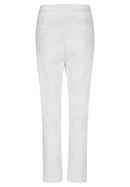 Coral Garden Drawstring Waist Jogs - White