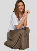 New Tropical V Neck Jumper - White