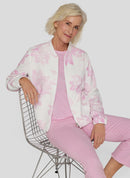 Powder Rose Floral Sweatshirt - White