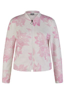 Powder Rose Floral Sweatshirt - White