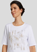 Coral Garden Front Print T-Shirt - White