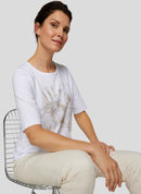 Coral Garden Front Print T-Shirt - White