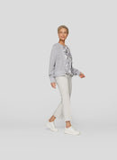 Sunny Side Pull On Trousers - Pearl Grey