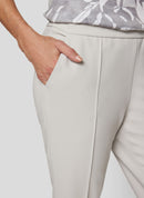 Sunny Side Pull On Trousers - Pearl Grey