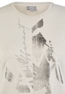 Sunny Side Front Print T-Shirt - Pearl Grey