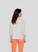 Sunny Side Front Print T-Shirt - Pearl Grey