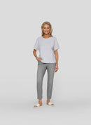Sunny Side Side Print T-Shirt - Pearl Grey