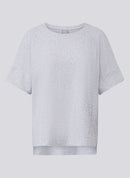 Sunny Side Side Print T-Shirt - Pearl Grey