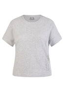 Sunny Side Side Print T-Shirt - Pearl Grey