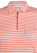 Sunny Side Stripe Polo Shirt - Tangerine