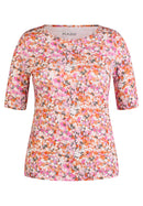 Sunny Side Print T-Shirt - Tangerine