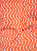 Sunny Side Swirl Print Top - Tangerine