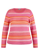 Sunny Side Stripe Jumper - Tangerine