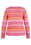 Sunny Side Stripe Jumper - Tangerine