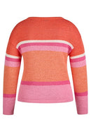 Rabe Sunny Side Stripe Jumper - Tangerine