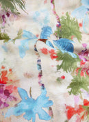 Coral Garden All Over Print Blouse - Tangerine