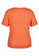 Coral Garden Honeycomb T-Shirt - Tangerine