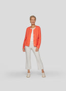 Sunny Side Button Jacket - Tangerine