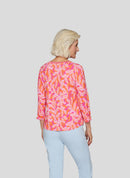 Sunny Side All Over Print T-Shirt - Tangerine