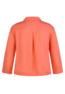 Coral Garden Button Jacket - Tangerine