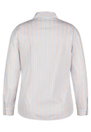 Coral Garden Stripe Blouse - Tangerine