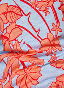 Coral Garden Floral Print T-Shirt - Tangerine