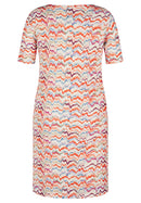 Print Dress - Tangerine