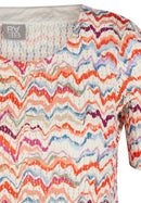 Print Dress - Tangerine