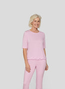 Powder Rose Plain T-Shirt - Almond Blossom
