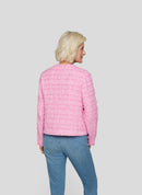 Powder Rose Button Cardigan - Almond Blossom