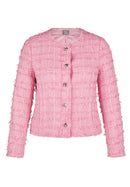 Powder Rose Button Cardigan - Almond Blossom